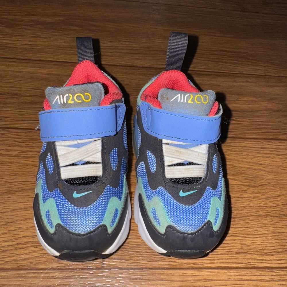 Nike Air Max 200 AT5629-400 Blue/Teal/White Baby Shoe, size 4C